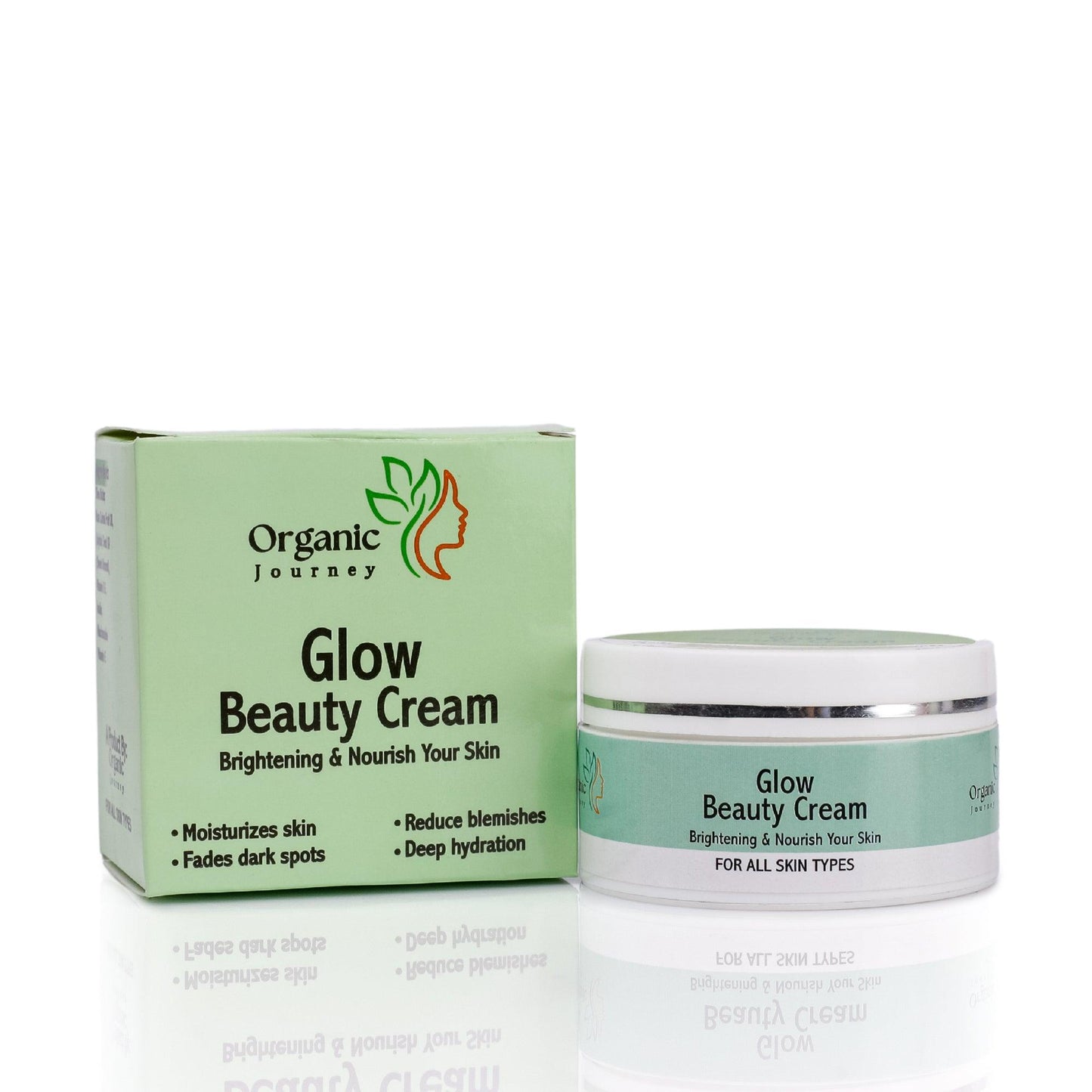 Deep Hydration Brightening Cream Boosts Collagen, get Glowing skin, Tackles dryness & Prevents Skin from Sagging 100% Natural & Safe - Organic Journey