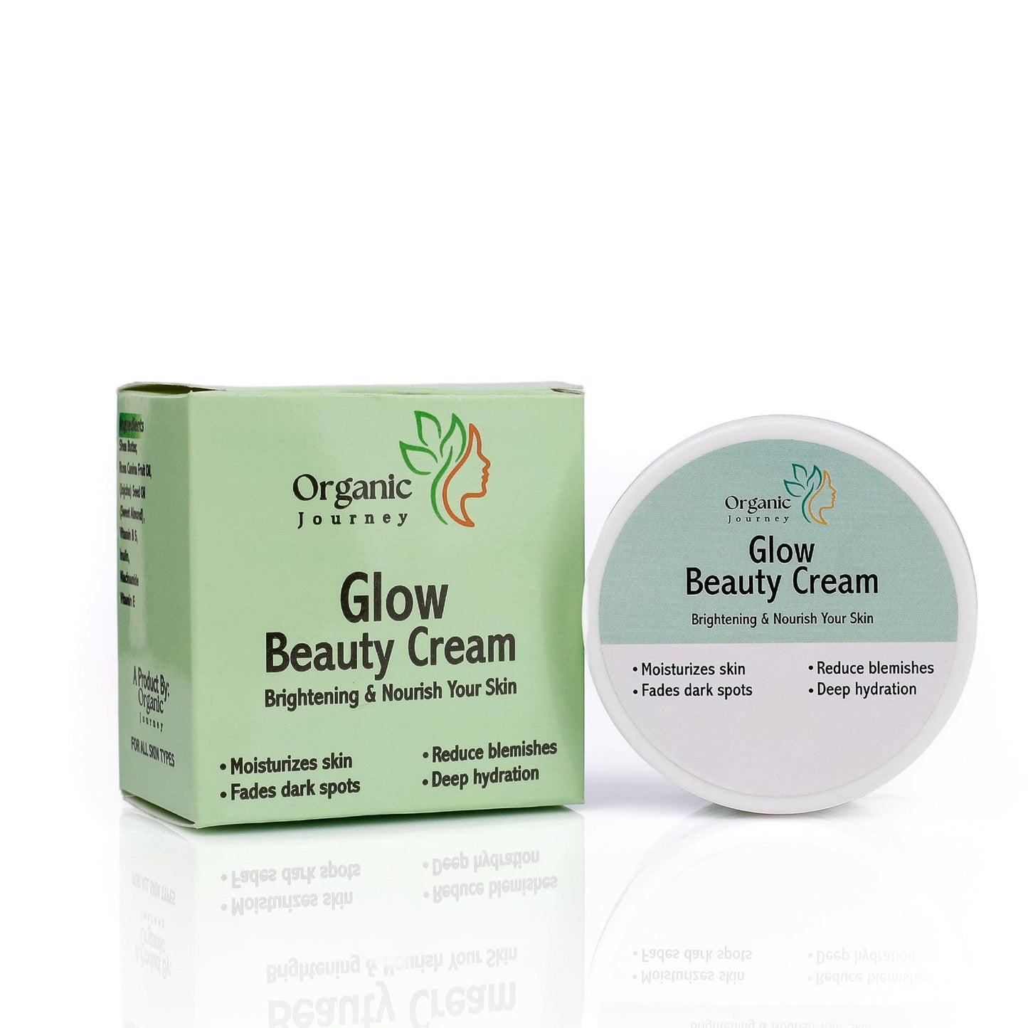 Deep Hydration Brightening Cream Boosts Collagen, get Glowing skin, Tackles dryness & Prevents Skin from Sagging 100% Natural & Safe - Organic Journey