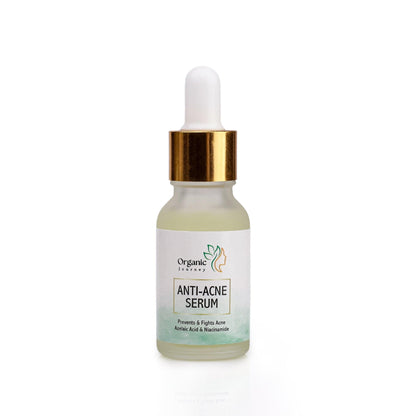 Anti – Acne Serum – Brightens Skin, Fades Acne, Lighten Acne Scars & Control Excess Oil Production - Organic Journey