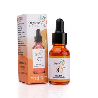 Vitamin C Serum 🍊 for Face -Best for Reducing Wrinkles, lines & Dark Circles also Promotes Shiny and Healthier Skin - Organic Journey