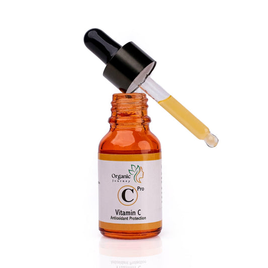 Vitamin C Serum 🍊 for Face -Best for Reducing Wrinkles, lines & Dark Circles also Promotes Shiny and Healthier Skin - Organic Journey